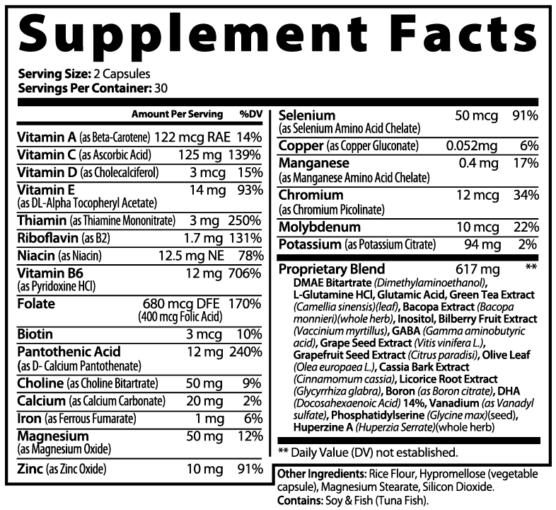 Brain & Focus Formula – Mental Clarity Support